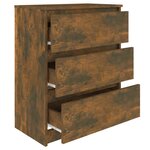 vidaXL Buffet Chêne fumé 60x35x76 cm Bois d'ingénierie