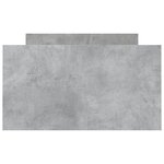 vidaXL Cadre de lit tête de lit et pied de lit gris béton 100x200 cm