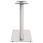 vidaXL Pied de table de bistro Argenté 70x40x72 cm Acier inoxydable