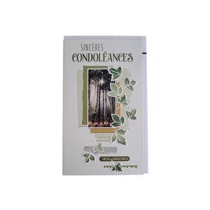 Carte De Voeux - Condoléances - Sincères Condoléances - Feuilles Sous Bois