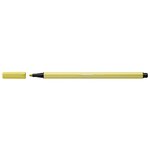 Stylo feutre pen 68  jaune moutarde x 10 stabilo