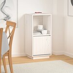 vidaXL Buffet blanc 38x35x80 cm bois massif de pin