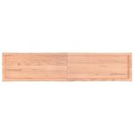 vidaXL Dessus de table bois massif traité bordure assortie