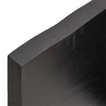 vidaXL Dessus de table bois massif traité bordure assortie