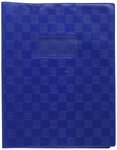 Protège-cahier Madras PVC 22/100e Avec Rabat Marque page 24x32 bleu CALLIGRAPHE
