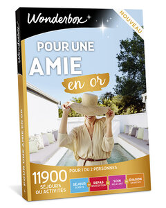 Coffret cadeau - WONDERBOX - Pour une amie en or