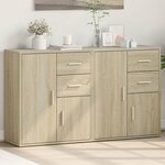 vidaXL Buffets 2 Pièces chêne sonoma 60x31x70 cm bois d'ingénierie