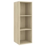 vidaXL Ensemble de meubles TV 3 Pièces Chêne sonoma Bois d'ingénierie
