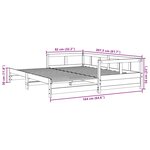 vidaXL Lit de jour et lit gigogne et matelas 80x200 cm bois pin massif