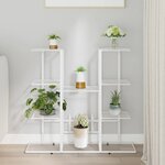 vidaXL Jardinière 94 5x25x89 cm Blanc Fer