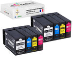 1500xl - 8 cartouches compatibles canon pgi-1500 xl pour imprimantes canon maxify - 2 noir  2 cyan 2 magenta 2 jaune
