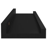 vidaXL Étagères murales 4 Pièces Noir 40x9x3 cm