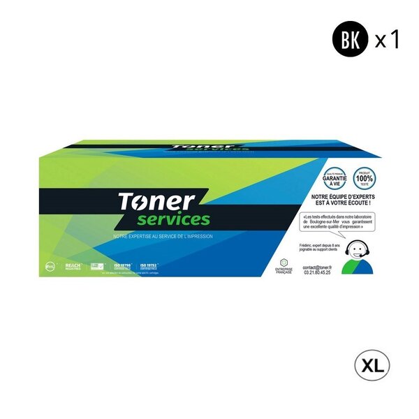 Lexmark CS421 Cartouche de toner compatible CLASCX421HBK