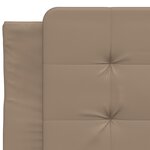 vidaXL Cadre de lit avec tête de lit Cappuccino 90x190 cm Similicuir