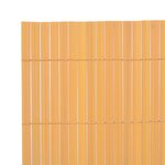 Vidaxl clôture de jardin double face pvc 150 x 300 cm jaune