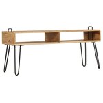 vidaXL Meuble TV Bois de manguier massif 110 x 35 x 45 cm