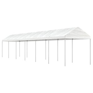 vidaXL Belvédère avec toit blanc 13 38x2 28x2 69 m polyéthylène