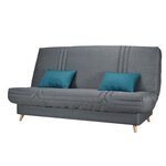 COMFORT BULTEX Clic clac 3 places - Tissu anthracite - 192 x 95 x 101 - MONA