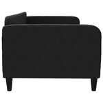 vidaXL Lit de repos noir 90x190 cm tissu