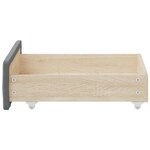 vidaXL Tiroirs de rangement dessous de lit 2 Pièces gris foncé