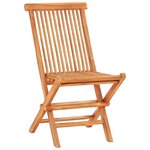 vidaXL Ensemble de bistro 3Pièces avec coussins beige Bois de teck massif