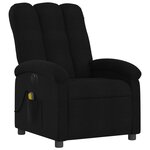 vidaXL Fauteuil de massage inclinable électrique Noir Tissu