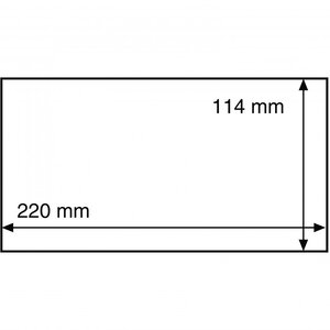 Pochettes de protection pour enveloppes jusqu'au 220 x 114 mm.