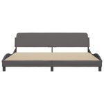 vidaXL Cadre de lit sans matelas gris 200x200 cm similicuir