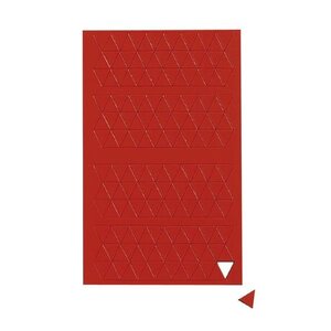 Planche Symboles magnétiques triangle 1 x 1cm 180 pcs Rouge MAUL