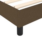 vidaXL Sommier à lattes de lit avec matelas Marron foncé 100x200 cm