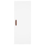 vidaXL Buffet haut Blanc 34 5x34x180 cm Bois d'ingénierie