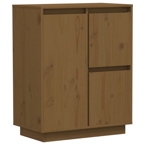 vidaXL Buffet Marron miel 60x34x75 cm Bois massif de pin