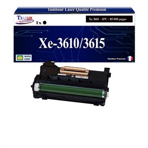 T3AZUR -Kit Tambour compatible avec Xerox Phaser 3610 3610Vdn / WorkCentre 3615 3615Vdn (106R02722/ 106R02731/ 106R02720) - Noir