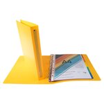 Classeur 4 Anneaux 30mm Polypropylène Opak - A4 Maxi - Jaune - X 20 - Exacompta