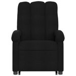 vidaXL Fauteuil inclinable de massage électrique Noir Tissu