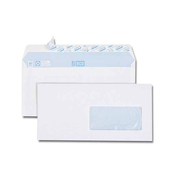 Lot de 1 000 Enveloppes Envel'Matic PRO, DA, 115 x 225 mm, blanc