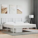 vidaXL Matelas en mousse blanc 180x220 cm dureté H2 H3