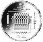 Pièce de monnaie 20 euro Allemagne 2023 D argent BE – Wilhelm Schickard