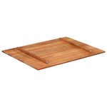 vidaXL Dessus de table Bois solide 15-16 mm 70x90 cm