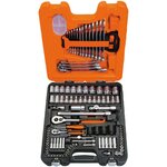 Bahco jeu de douilles 1/4 po et 1/2 po 108 pièces s108