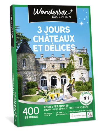 Coffret cadeau - WONDERBOX - 3 jours châteaux et délices