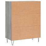 vidaXL Buffet sonoma gris 69 5x34x90 cm bois d'ingénierie