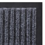 vidaXL Tapis d'entrée PVC Gris 90 x 150 cm