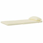 vidaXL Coussins de chaise adirondack lot de 2 crème tissu oxford