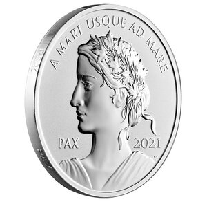 Pièce de monnaie 1 Dollar Canada Paix 2021 – Argent BE