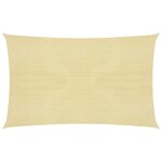 vidaXL Voile d'ombrage 160 g/m² Beige 2 5x4 5 m PEHD