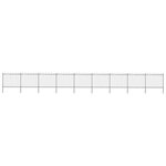 Vidaxl clôture de jardin avec dessus en cerceau acier 15 3x1 5 m noir