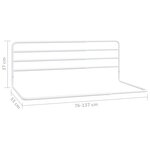 vidaXL Barrière de sécurité de lit d'enfant Blanc (76-137)x55 cm Fer