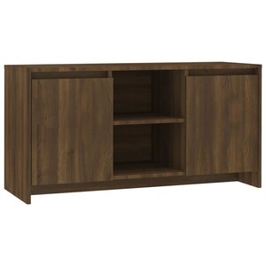 vidaXL Meuble TV Chêne marron 102x37 5x52 5 cm Aggloméré