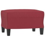 vidaXL Ensemble de canapés 3 Pièces rouge bordeaux similicuir